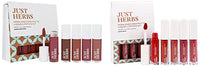 Just Herbs Ayurvedic Liquid Lipstick Pack of 2 with Long Lasting, Hydrating & Lightweight Lip Colours (Nudes & Browns + Deeps & Reds) (Cream)