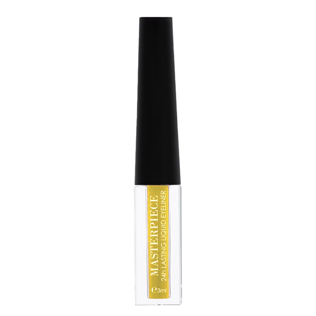 Million Colors Masterpiece Metallic Liquid Eyeliner Golden, 3ml | Quick Drying & Stays up to Hours | Waterproof, Transfer Proof & Long Lasting Eye Makeup