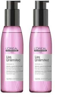 L'Oréal Professionnel Liss Unlimited Leave-In Hair Serum for Frizzy & Unruly Hair - 125ml | Intensive Smoothing Serum for Frizz-Control | Enriched with Primrose Oil | Increases Softness & Shine