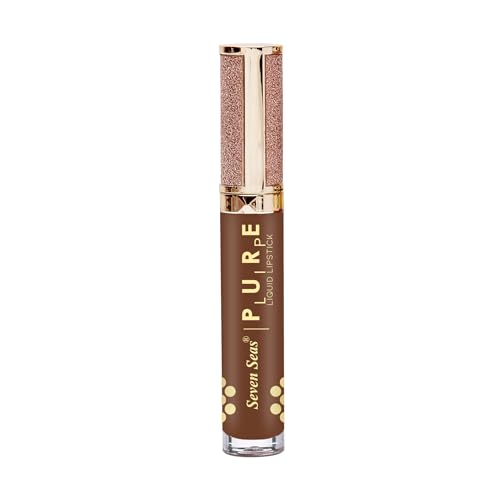 Seven Seas Pure Liquid Lipstick, Matte Finish, Purple (Sepa Skin, 7ml)