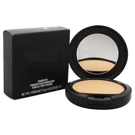 NEW MACC Studio Fix Professional Waterproof oil-free Longlasting Liquid 24-hour colour-true foundation Matte Finish For Women, Girls 15g - Shine-Free Compact Powder (All NC) (NC-40)