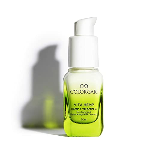 Colorbar Vita Hemp Restoring and Balancing Milk Serum | Nourishing | Pomegranate Scent | Natural | Vitamin C | Hemp seed oil | Hydrating