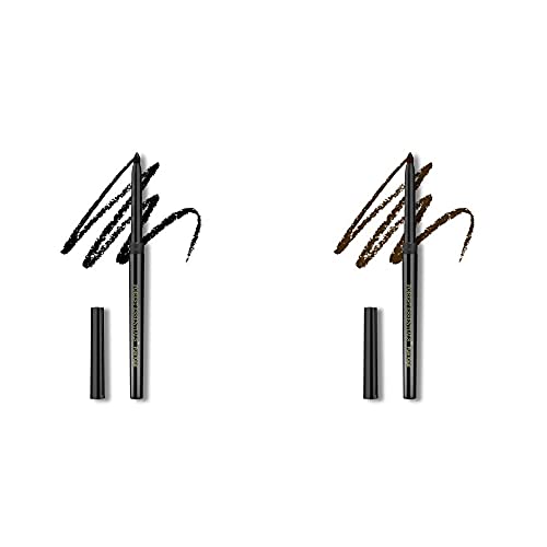 Forest Essentials Charcoal Black Gulaab Khaas Kajal 0.30g & Forest Essentials Earth Brown Gulaab Khaas Kajal 0.30g, Brown