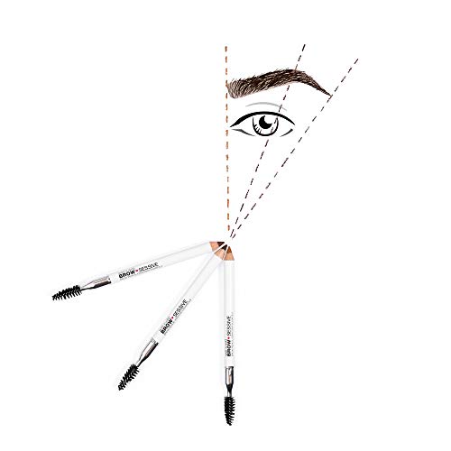wet n wild Brow-Sessive Brow Pencil 9g- Dark Brown, Dual-Ended Eyebrow Pencil with Spoolie Brush for Thin and Thick Eyebrows, Natural Look Formula, Buildable Color Definition