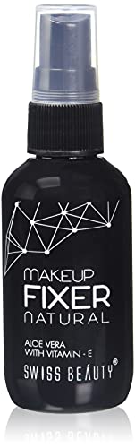 SWISS BEAUTY Brick Highlighter-01 Sb-805, Shade-01-Multicolor. & Swiss Beauty MakeUp Fixer Natural Aloe Vera with Vitamin E, Face MakeUp, White, 50 ml