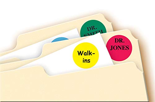 Avery Removable Color-Coding Labels, Removable Adhesive, Assorted Colors, 3/4" Diameter, 1,008 Labels (5472)
