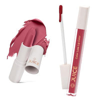 Juice Nude Sepia - M12 Kiss Sensation Lipstick & Yummy Pink - M13 Color Luxe Liquid Lipstick with Goodness of Bio Retinol, & SPF 15 UV Protection