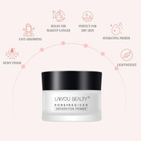 Lakyou Beauty Pore Reducer Primer | All-in-One Radiance Cream | Smooths & Enhances Glow Primer 30 ml