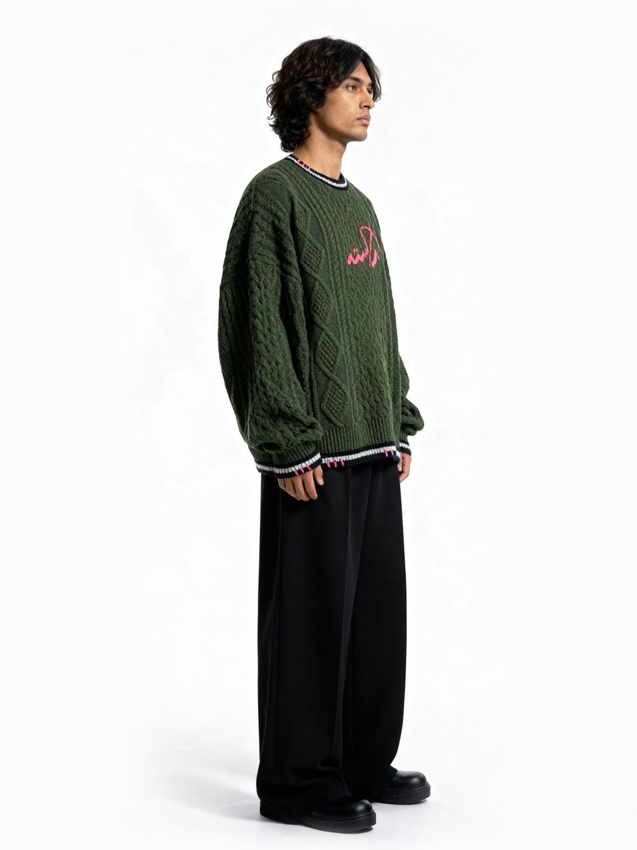 Raastah - Cable - knit Logo Sweater