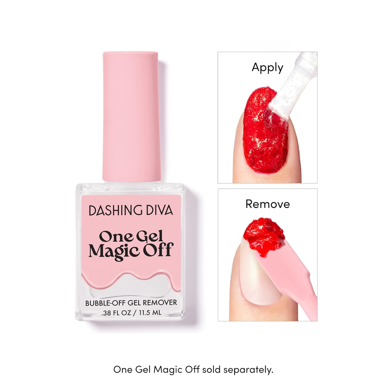 One Gel Color & Magnetic Duo - Midnight - Real Black & Rogue Magnetic Gel - 3-In-1 Base Coat, Nail Color & Top Coat - Gel Nail Polish Set