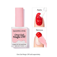 One Gel Color & Magnetic Duo - Midnight - Real Black & Rogue Magnetic Gel - 3-In-1 Base Coat, Nail Color & Top Coat - Gel Nail Polish Set