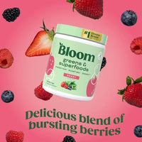Bloom Nutrition Greens & Superfoods Powder, Berry, 0.5 Lbs.