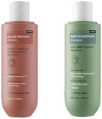Bare AnatomyEXPERT Anti-Dandruff Shampoo | Targets Oily Scalp and Sheds Dry Flakes 250ml + Hair Colour Protect Shampoo, Retains Colour Upto 8 Weeks, Repairs Damage 250ml