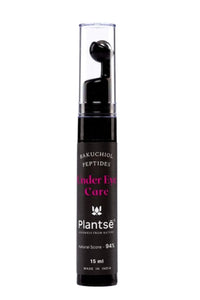 Plantsē under Eye Cream I with Bakuchiol, Peptides, and Niacinamide I Vegan, Natural I Reducing Dark Circle Puffiness & Fine Lines I with Massage Roller I for Men & Women with All Skin Type - 15ml