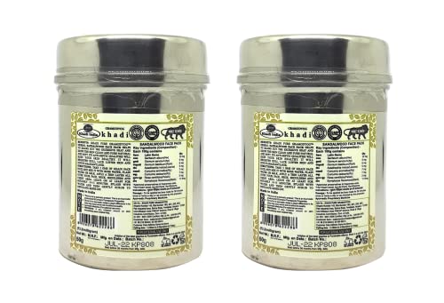 Khadi Pure Herbal Sandalwood Face Pack, 50 G (Pack Of 2)