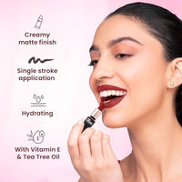 Swiss Beauty Pure Creamy Lipstick 03-Blooming Blush (Matte)