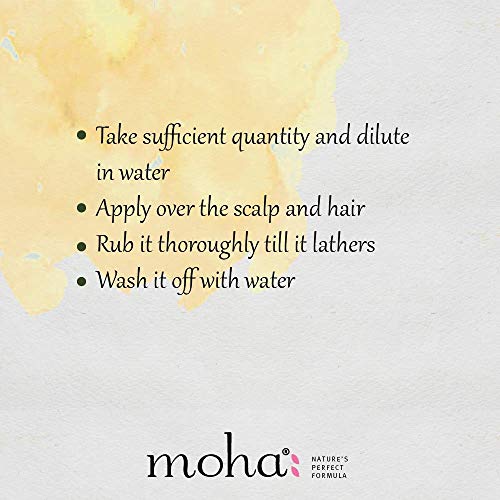 moha: Herbal Hair Shampoo Herbal Hair Cleanser With Benefits Of Amla, Aloe, Brahmi & Bhringaraj For Daily Use For All Hair Types -(200 ml) Pack of 1
