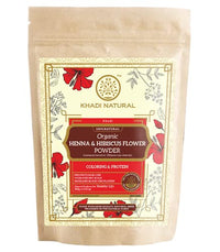 Khadi Natural Organic Amla & Hibiscus Powder Combo | Nourishing Hair Formula for Strength | Provides shine & Natural Color - (200gm x 2)