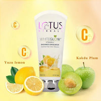 Lotus Herbals WhiteGlow Vitamin-C Radiance Cream, 50g, Face Wash, 100g, Face Exfoliater, 100g, Face Serum, 30ml, Set of 4