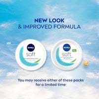 NIVEA Soft Light Moisturizer For Face, Hand & Body, Instant Hydration, Non-Greasy Cream With Vitamin E & Jojoba Oil, 200ml
