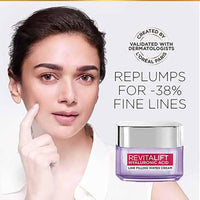 L’Oréal Paris Revitalift Serum, Hydrating and Plumping, With 1.5% Hyaluronic Acid, 15ml & Hyaluronic Acid Line Filling Water Cream 15ml & Revitalift Gel Cleanser 100 ml 3 Step Combo