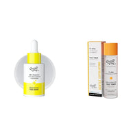 Chemist At Play 10% Vitamin C Face SerumFor All Skin Types 30ml + Glycolic Acid Face Toner for Gentle Exfoliation & Skin Hydration| 150ml