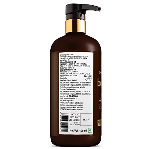 WOW Skin Science Shea Butter With Lactic Acid Body Lotion | Hydrates Very Dry Skin | Long Lasting 48 hrs Moisturization | Smoothens Rough, Flaky Skin | Calms Itchy Skin - 400ml (Pack of 2)