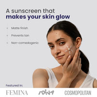 RE' EQUIL Ultra Matte Dry Touch Sunscreen | SPF 50 PA++++ | Water & Sweat Resistant | No White Cast, Non-Greasy & Non-Comedogenic | For All Skin Types | 50G