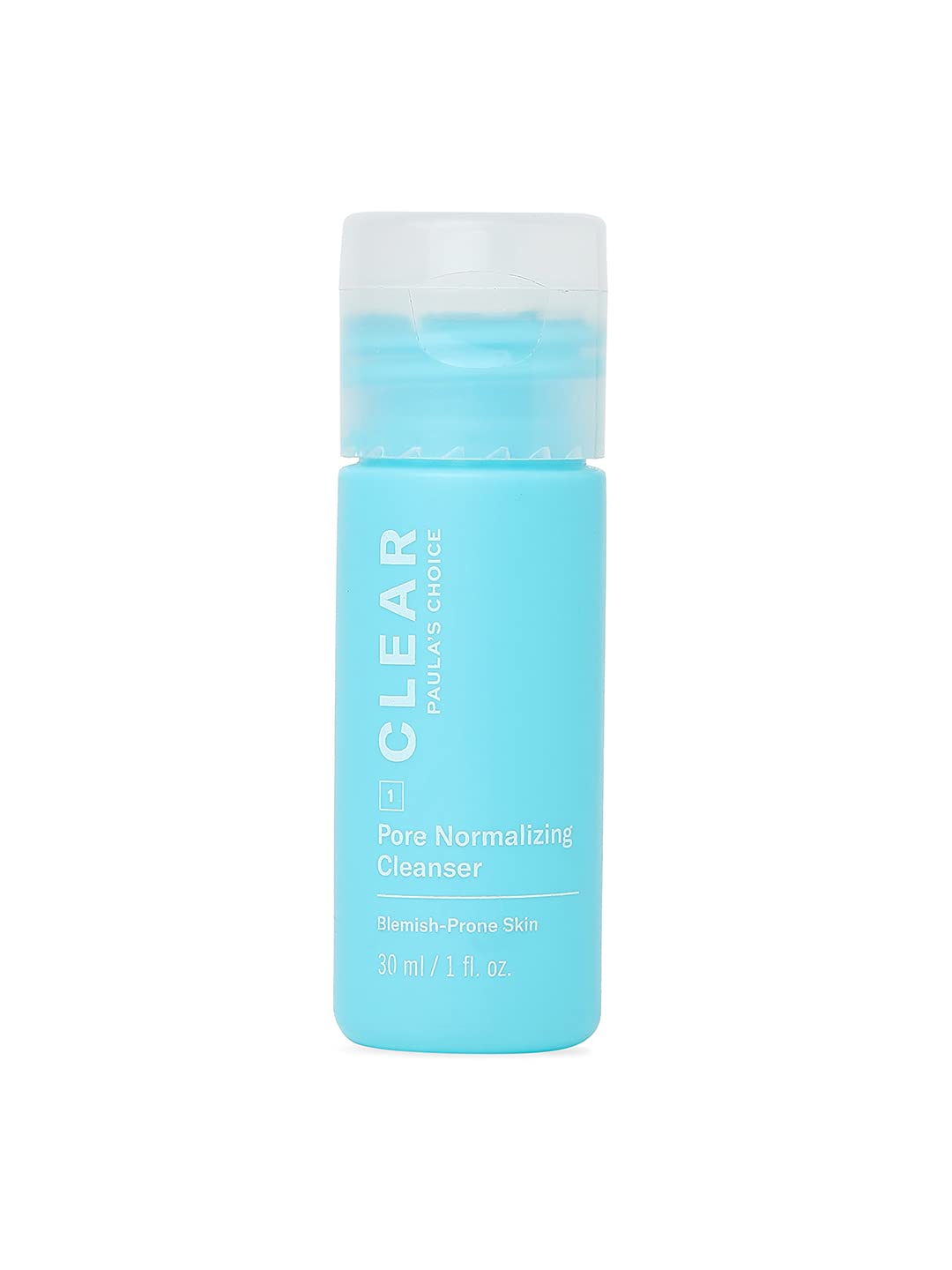 PAULA'S CHOICE CLEAR Pore Normalizing Cleanser, Salicylic Acid Face Wash, Redness & Blackheads, 30 ml (Travel Size) (26008)