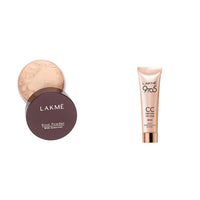 LAKMÉ Natural Finish Rose Face Powder, Soft Pink, 40Gm And Complexion Care Face Cream For Oily Skin Type, Bronze, 9Gm