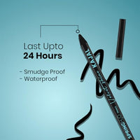 Spring H2O Velvet Shine Kajal Pencil Intense Black | With Avacado Oil and Vitamin E | Longlasting Waterproof and Sumdgeproof | Suitable for Sensitive Eyes | Includes Sharpener- 1.5gm