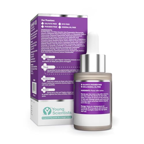 The Derma Co 15% Vitamin C Face Serum with 5% Niacinamide & Hyaluronic Acid|For Skin Radiance|Non Irritating & Non Sticky|Brightening Serum For Dull Skin|Reduces Dark Spots|Treats Pigmentation|30 ml