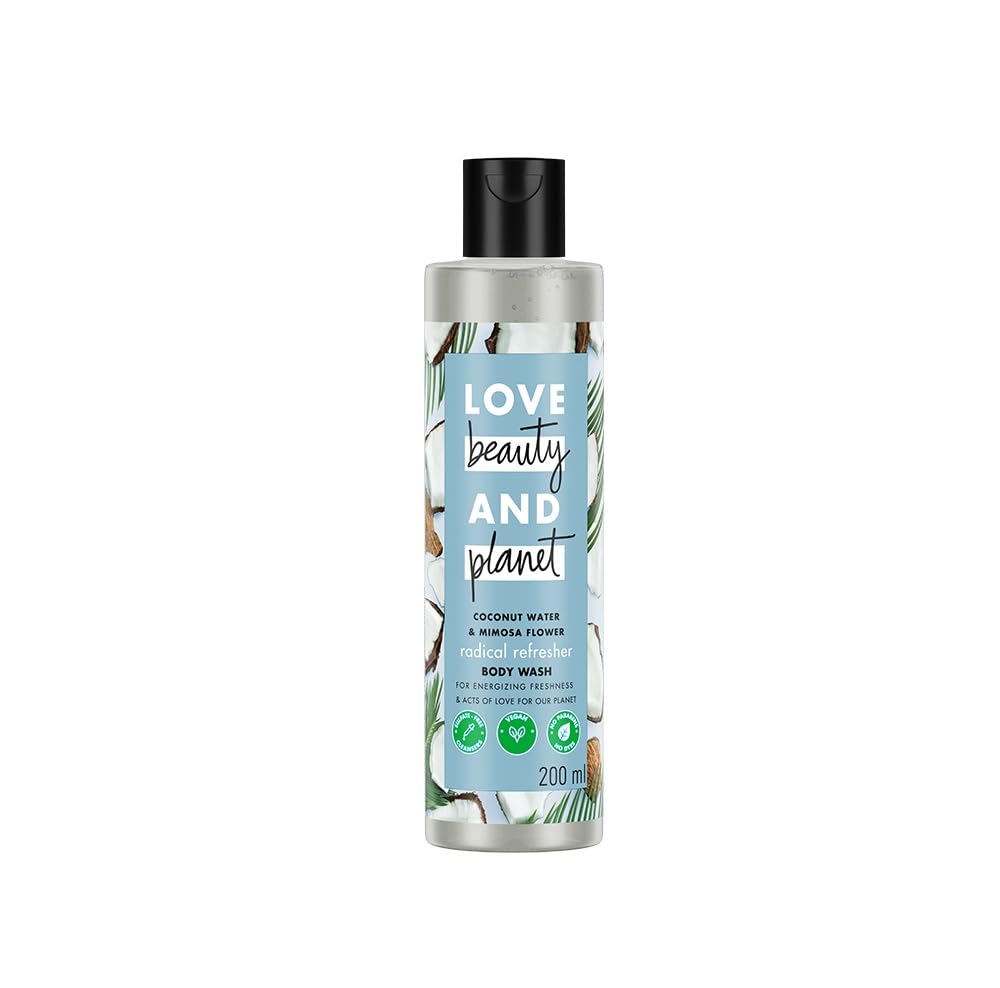 Love Beauty & Planet Coconut Water & Mimosa Flower Hydrating Body WashINatural Shower Gel for Soft Skin,200ml