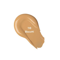 TYPE BEAUTY INC. Calm On Long Lasting Foundation with 12-Hr Wear | Soothing Oat & Amino Acids | Blendable Foundation For Makeup | Light Coverage for a Flawless Look | For Women - Biscotti (118) | 20ml