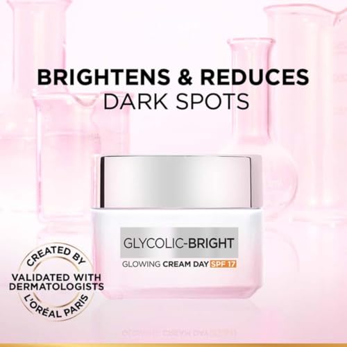 L'Oréal Paris Brightening Serum, Cream & Foam Face Wash Set for Face, 15Ml Serum, 15Ml Cream, 100Ml Cleanser, 1% Glycolic Acid, 2% Niacinamide, SPF 17
