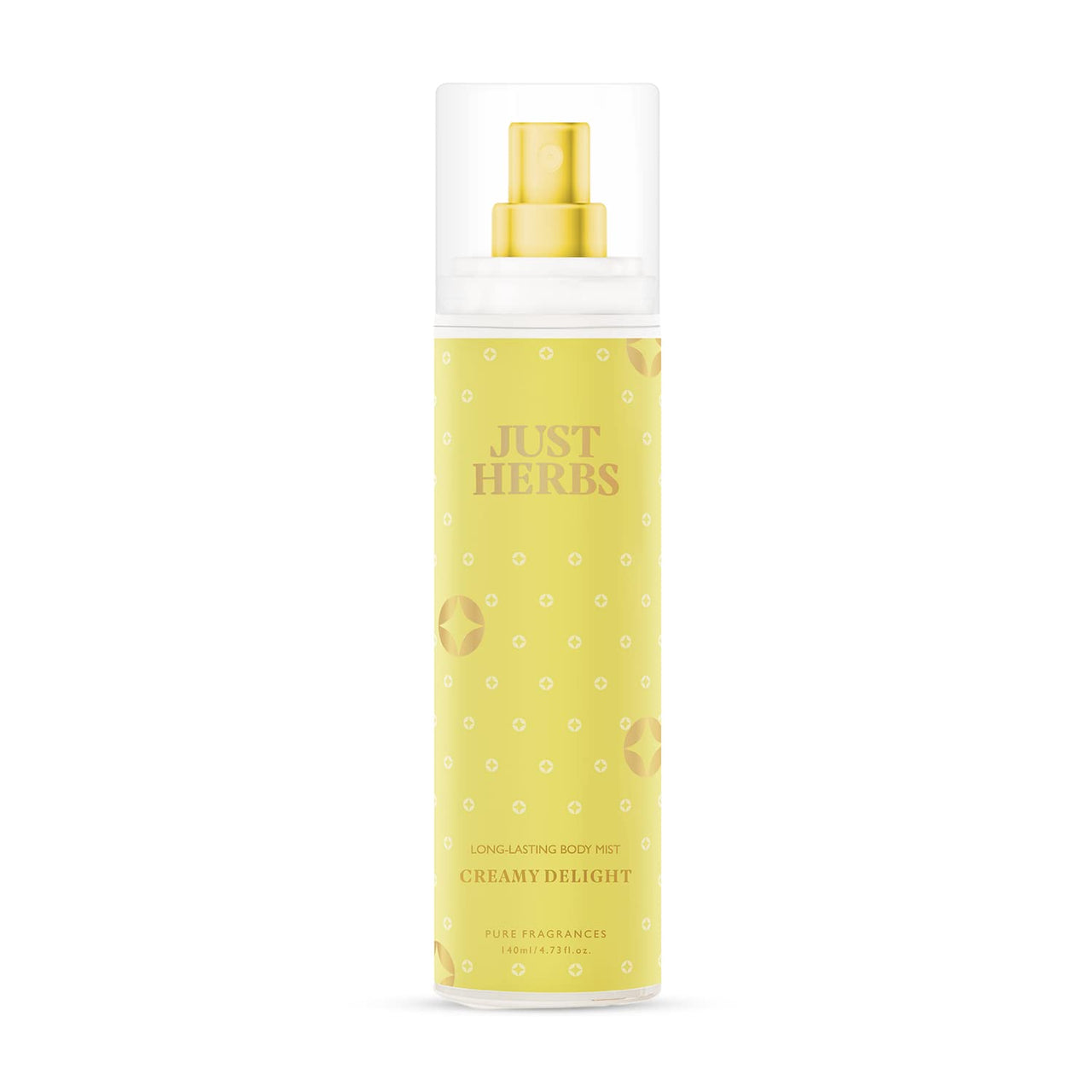 Just Herbs Body Mist Spray For Unisex With - Creamy Delight 140Ml & Tinted Lip Balm For Unisex With SPF 20+ For Dark Lips To Lighten 4 G (Cherry) Combo
