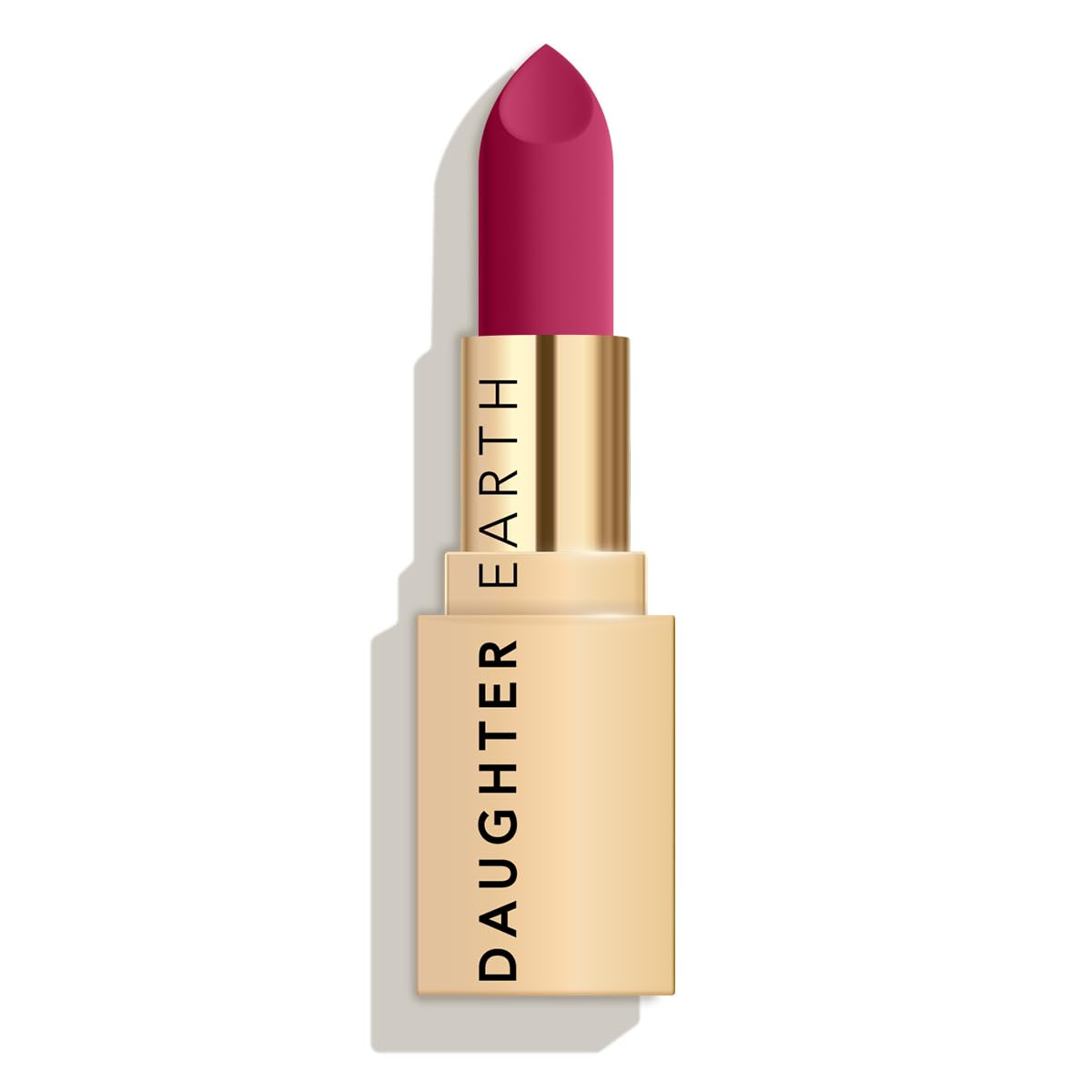 DAUGHTER EARTH Zero Dark Naughty Lipstick | Vegan Plant Based Highly Pigmented Natural Non Drying Lightweight Lip Color| Long Lasting Phytonutrient Lipstick With Vit E & Bakuchiol | UV Protection | 4g