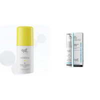 Chemist At Play Brightening & Whitening Roll On Serum For Neck, 40ml + Under Eye Cream with 2% Revital Eye & Quinoa Extract Cooling Gel & Roller for Men & Women | 15 g