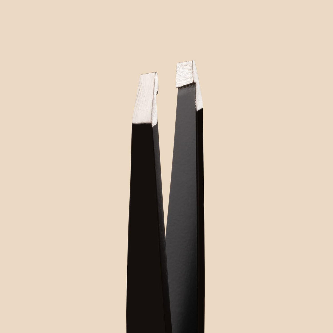 PAC Smart Tweezer for Eyebrow | Plucker Precision Tweezers for Hair Removal | Beauty Tool for Brows, Upper Lips, Eyelash Extension for Women | 100% Stainless Steel Flat Tip | Black - 1Pcs