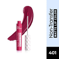 Blue Heaven Non Transfer Lip Color | Liquid lipstick Waterproof & Smudge Proof | Intense Pigment | Long-Lasting upto 8hr | Matte Finish with Hydrating Formula | 401 | 3GM