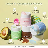 Shopaarel ALL-IN-ONE Balm Make Up Remover Cream, Cleansing Balm & Oil, Removes Excess Oil & Dirt, Remove Waterproof Makeup In One Wash, Deep Pore Cleansing, Face Makeup Remover-50 ML,Avocado