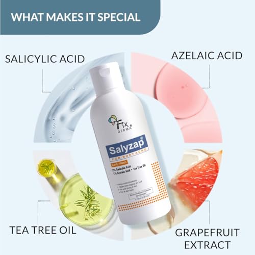 Fixderma Salyzap 2% Salicylic Acid Body Wash For Acne, Clean Pores Suitable For Acne Prone Skin - 100ml