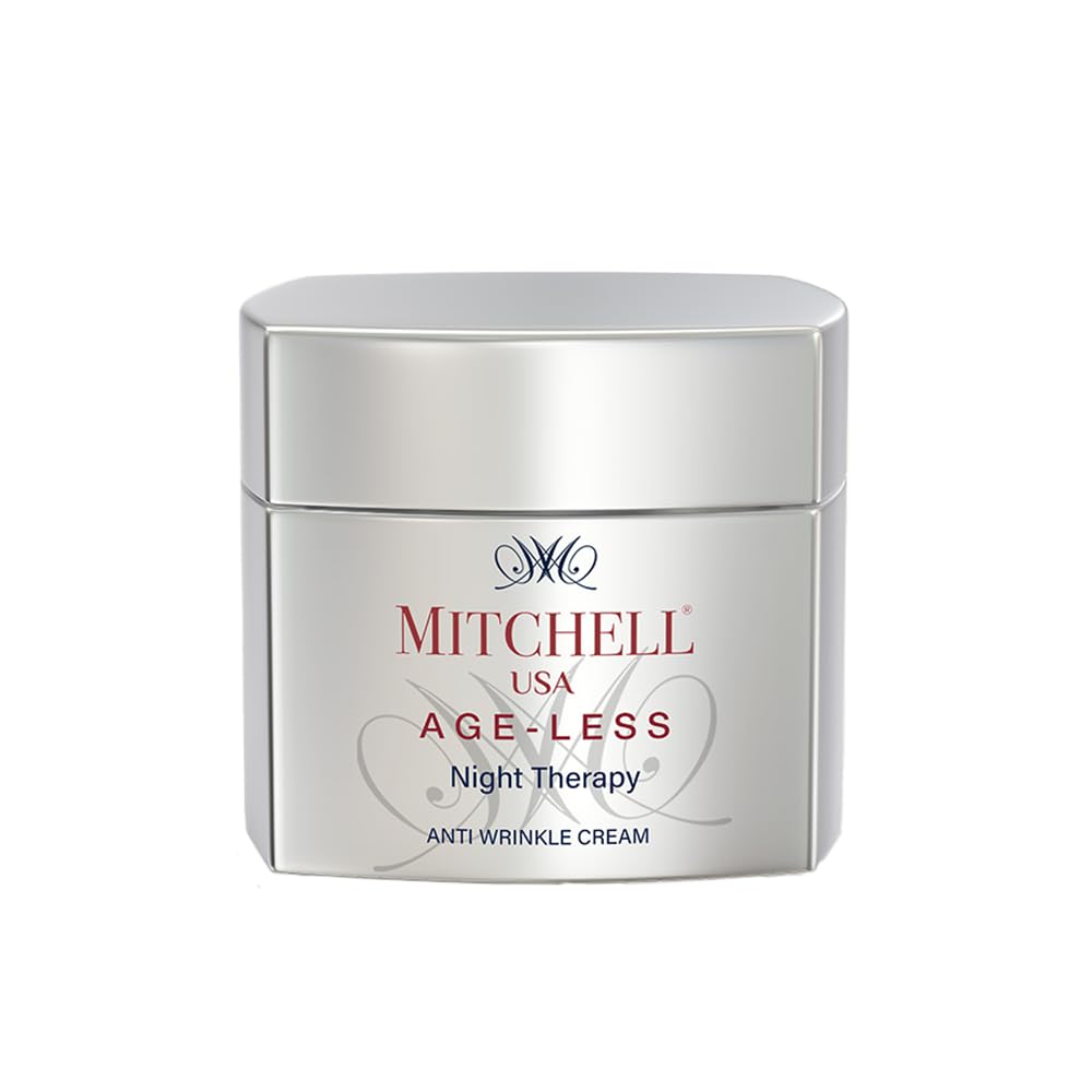 Mitchell USA Night Therapy Anti Aging Night Cream Reduces Wrinkles, Hydrates Skin & Improves Skin's Texture Lotus Seeds Extract, Brahmi Extract & Cocoa Butter for Unisex All Skin Type, 50g