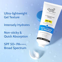 Chemist at Play Intensely Hydrating Gel Sunscreen | SPF 50+ PA++++ | Ultra-Lightweight & Non-Sticky | With Hyaluronic Acid & Ceramides | for Normal, Dry, Oily, Combination skin types | 45gm