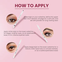 SHOPAAREL BE BOLD Lip & Eye Pencil, 2-in-1 Lip & Eye Liner, Creamy & Blendable, Lip Liner, Built-In Sharpener, Matte Finish, Eye Liner, Intense Pigment, Smudge-Proof, Long Lasting-0.4 Gm, Natural