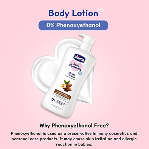 Chicco Baby Moments Body Lotion for Babies, 650ml | Almond Milk & Murumuru Butter | Quick Absorb Formula with Natural Ingredients for Ultra Soft Skin | Dermatologically Tested | Parabens & Phenoxyethanol Free