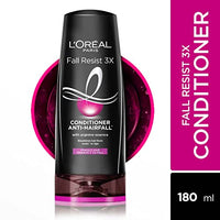 L'Oréal Paris Anti-Hair Fall Conditioner, Reinforcing & Nourishing for Hair Growth, For Thinning & Hair Loss, With Arginine Essence and Salicylic Acid, Fall Resist 3X, 180/192.5 ML (Weight May Vary)