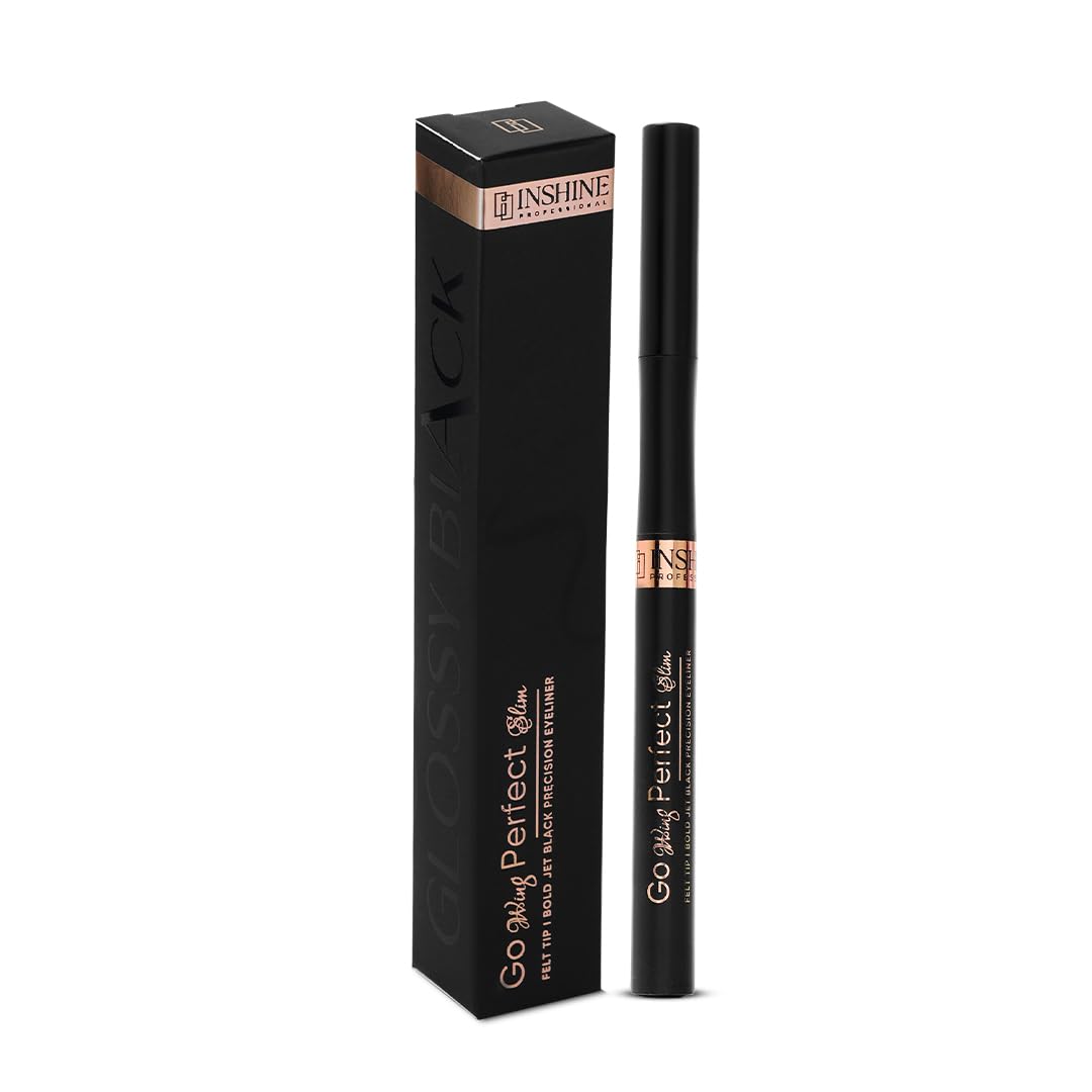 INSHINE ORIGINAL'S Go Wing Perfect Slim Pen Eyeliner - Ultra-Fine Tip, Smudge-Proof Formula for Flawless Winged Looks