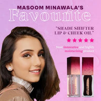 Typsy Beauty Lip & Cheek Oil Combo Ph-Activated|Midnight & Shade Shifter Hydrating Formula with Acai Berry & Hibiscus Oil, Long Lasting Glossy Lip Tint & Blush Glossy Formulated In Italy (6.4g)