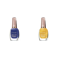 Lakmé Insta Eye Liner Shimmery Finish, Blue, 9Ml And Insta Eye Liner, Golden Gel, 9Ml